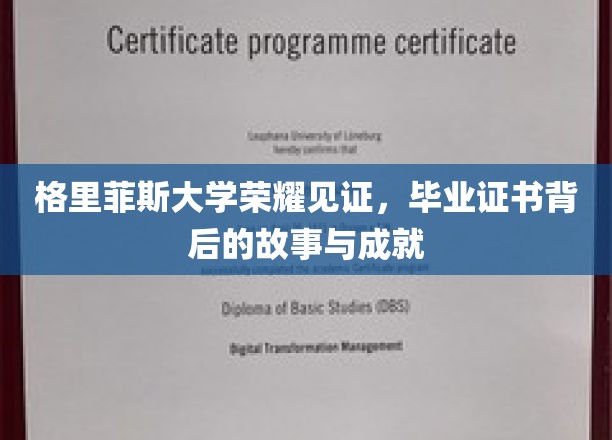 格里菲斯荣耀瞬间，一纸证书背后的辉煌成就与感人历程