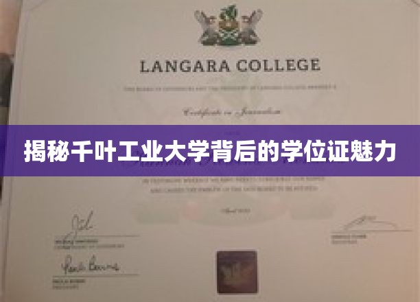 解码千叶工业大学学位证的独特魅力