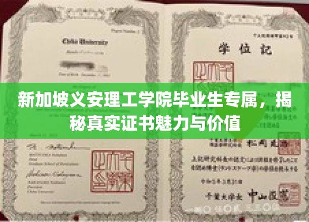 新加坡义安理工学院独家揭秘，毕业生证书的非凡魅力与职场价值