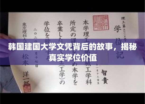 韩国建国大学文凭背后的故事，揭秘真实学位价值