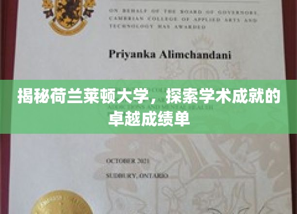 荷兰莱顿大学，揭秘其背后的学术辉煌与卓越成就