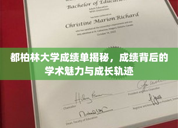 解码都柏林大学成绩单，探寻学术魅力与青春足迹