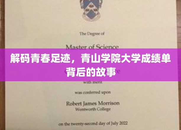 青春足迹解密，青山学院大学成绩单里的青春密码