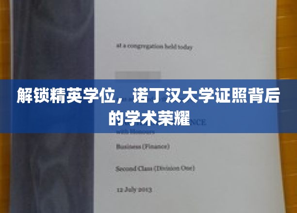 诺丁汉精英学府，揭秘学位背后的学术辉煌