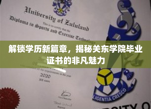 学位新视界，关东学院毕业证书的独到魅力解读