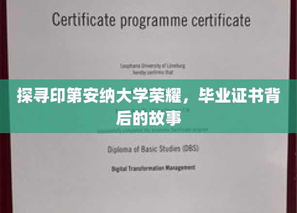 解码印第安纳大学传奇，毕业证书背后的神秘篇章