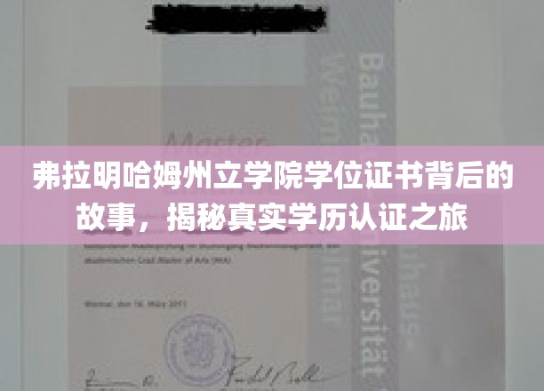 探寻弗拉明哈姆州立学院，学位证书背后的神秘旅程
