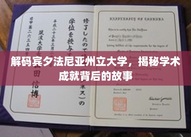 解码宾夕法尼亚州立大学，揭秘学术成就背后的故事
