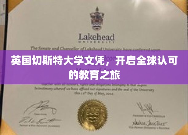 英国切斯特大学文凭，开启全球认可的教育之旅